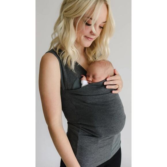 LALABU Soothe Shirt Baby Wearing Top Postpartum Nursing Tank Size M - Picture 1 of 6